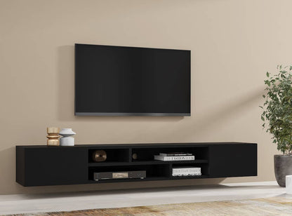 Coby Wooden TV Stand 209cm in Black Matt