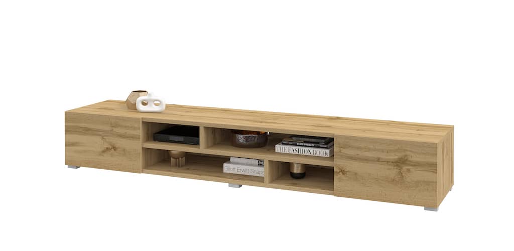 Coby Wooden TV Stand 209cm in Oak Wotan