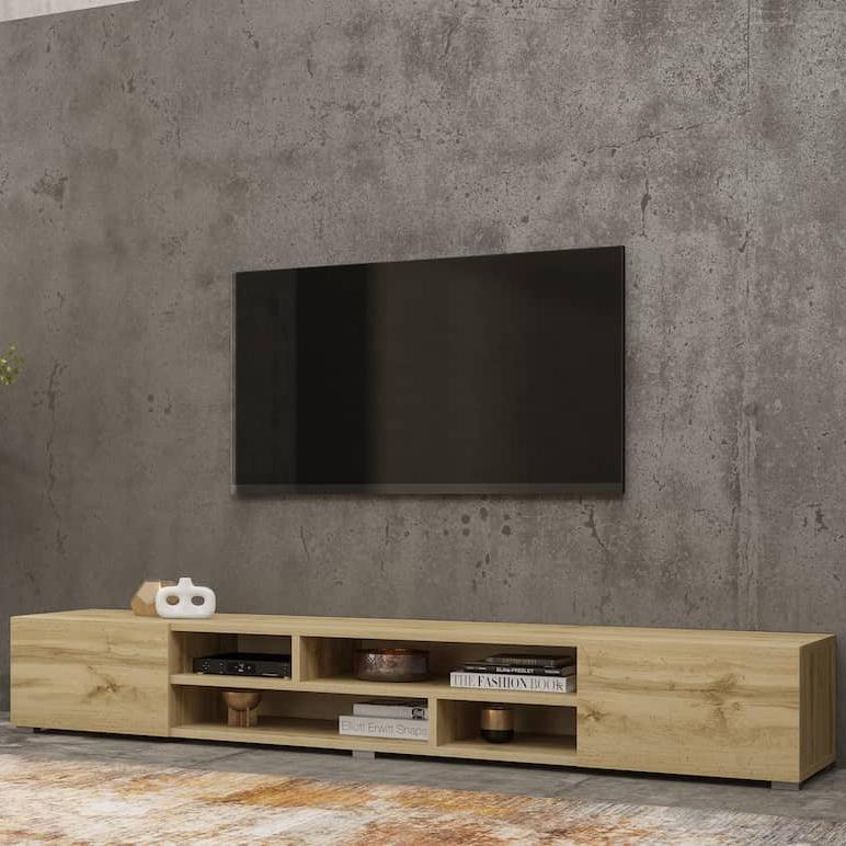 Coby Wooden TV Stand 209cm in Oak Wotan