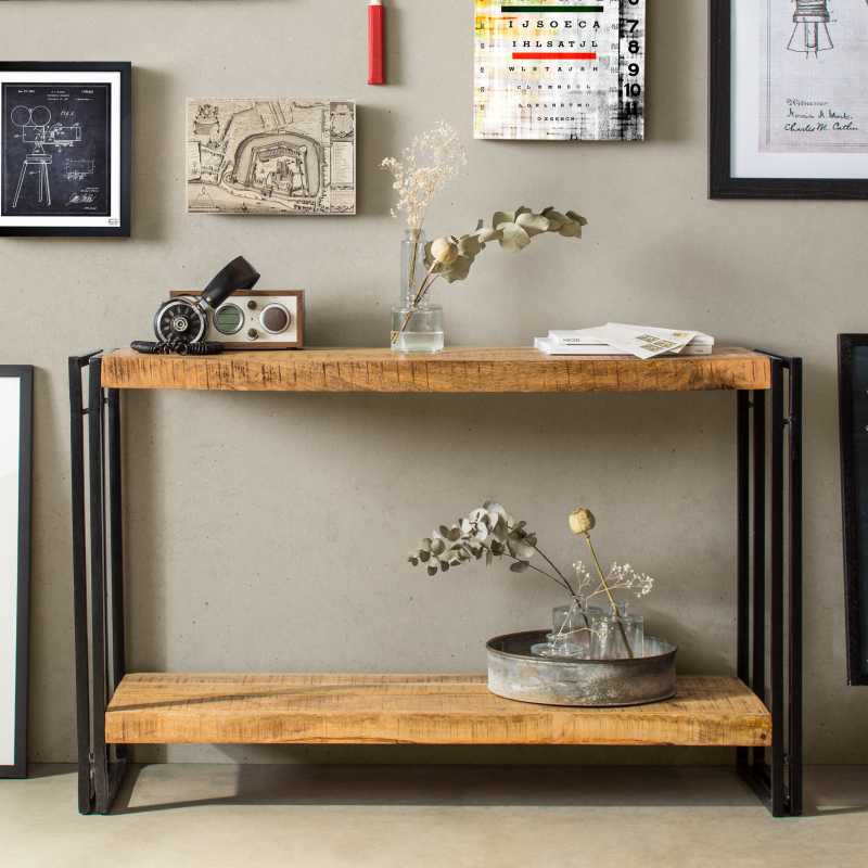 Cosmo Industrial Console Table