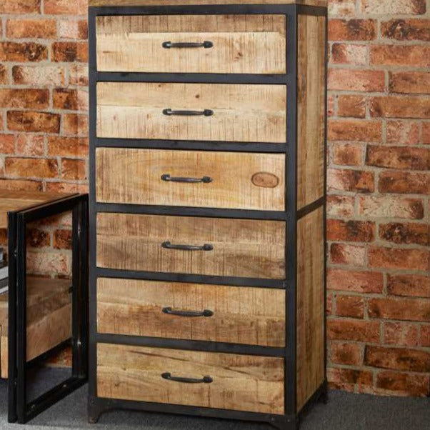 Cosmo Industrial Tall Chest