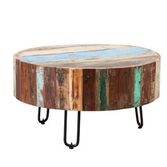 Coastal Drum Coffee Table - Furniture One Shop