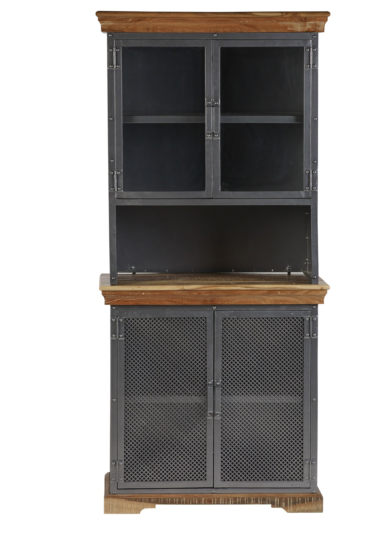 Metropolis Industrial Sideboard Hutch