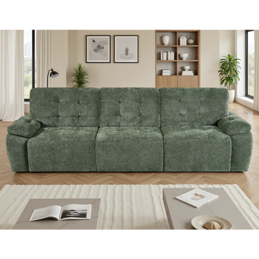 Dallas Electric Sofa Bed 3 Seater In Green