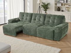 Dallas Electric Sofa Bed 3 Seater In Green