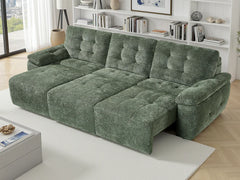 Dallas Electric Sofa Bed 3 Seater In Green