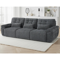 Dallas Electric Sofa Bed 3 Seater In Grey