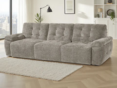Dallas Electric Sofa Bed 3 Seater In Mushroom