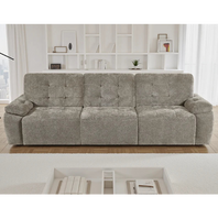 Dallas Electric Sofa Bed 3 Seater In Mushroom
