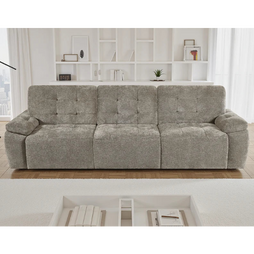 Dallas Electric Sofa Bed 3 Seater In Mushroom