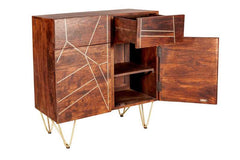 Dark Gold 2 Door Medium Sideboard