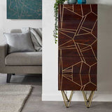 Dark Gold Tall Chest Of Drawers