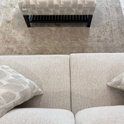 Douglas 3 Seater Fabric Sofa In Beige
