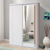 Effect 2 Wooden Wardrobe 175cm With 2 Sliding Doors In Anderson Pine