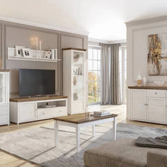 EvoraWooden Coffee Table Abisko Ash and Oak Lefkas - 110cm - Furniture One Shop