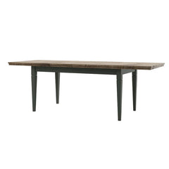 Evora Wooden Extending Dining Table in Green and Oak Lefkas 160-240cm