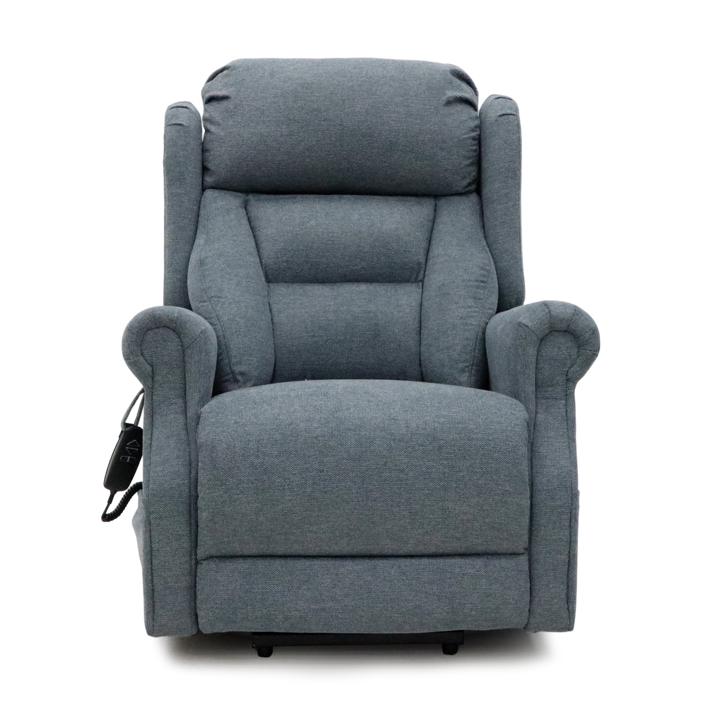 Fairmont Fabric Rise and Recline Electric Armchair In Steel Grey