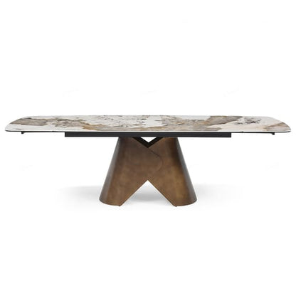 Feretti Italian Ceramic Extending Dining Table In Pandora