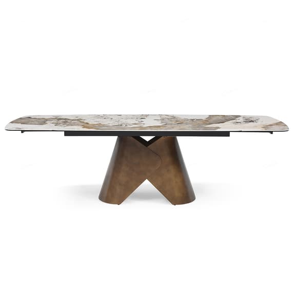 Feretti Italian Ceramic Extending Dining Table In Pandora