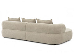 Ferro Beige Fabric Left Hand Corner Sofa