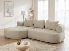 Ferro Beige Fabric Left Hand Corner Sofa