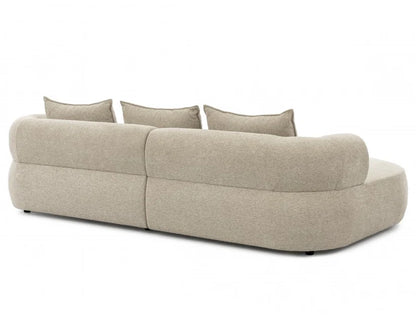 Ferro Beige Fabric Right Hand Corner Sofa