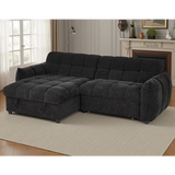 Florida Universal Corner Sofa Bed With Storage In Black