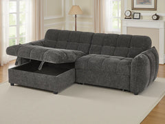 Florida Universal Corner Sofa Bed With Storage In Grey
