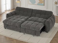 Florida Universal Corner Sofa Bed With Storage In Grey