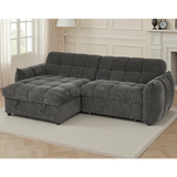 Florida Universal Corner Sofa Bed With Storage In Grey