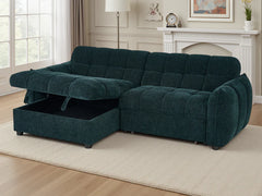 Florida Universal Corner Sofa Bed With Storage In Teal