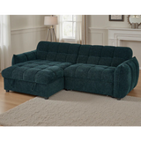 Florida Universal Corner Sofa Bed With Storage In Teal