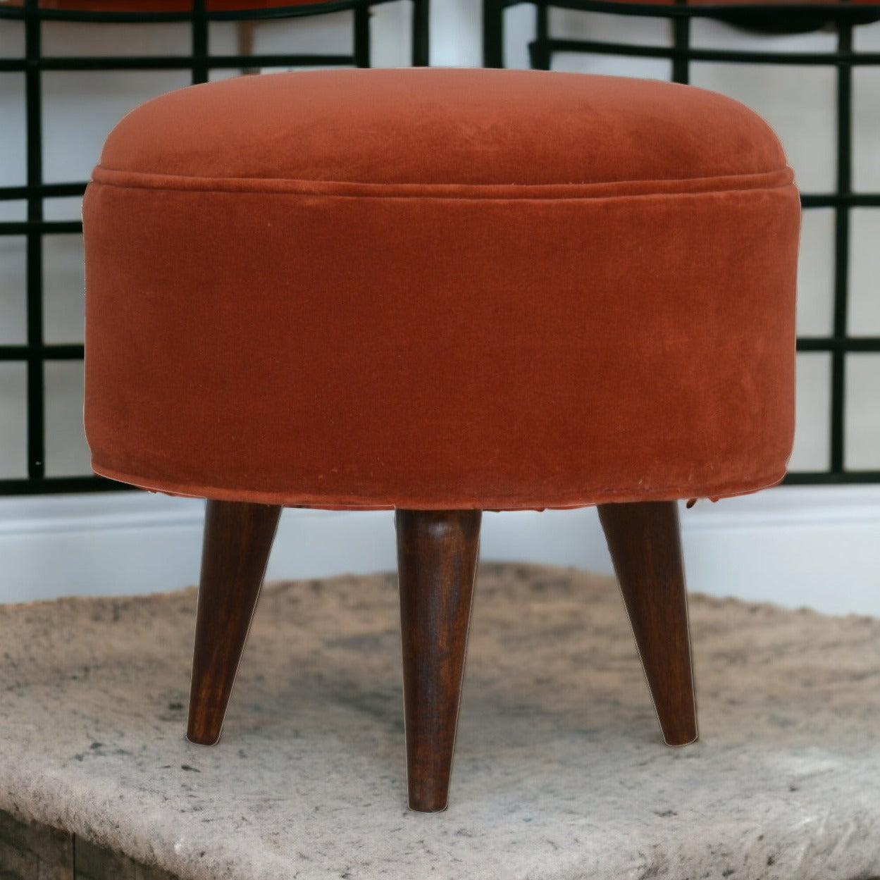 SoleRest Brick Velvet Nordic Style Footstool