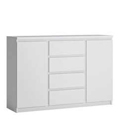 Fribo 2 door 4 drawer sideboard in White - Furniture One Shop