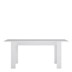 Fribo Extending dining table 140-180cm in White - Furniture One Shop