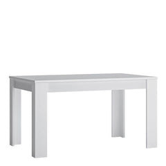 Fribo Extending dining table 140-180cm in White - Furniture One Shop