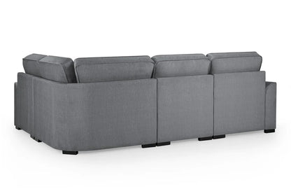 Funk Universal Corner Sofa In Grey Fabric