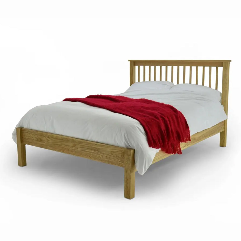 Ashbourne Classic Wooden Double Bed in Natural Premium Solid Oak-2