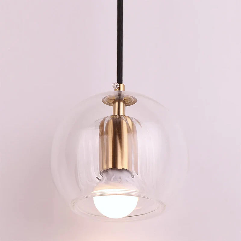 Mizan Glass Plated Pendant Light