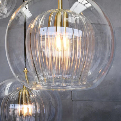 Mizan Glass Plated Pendant Light