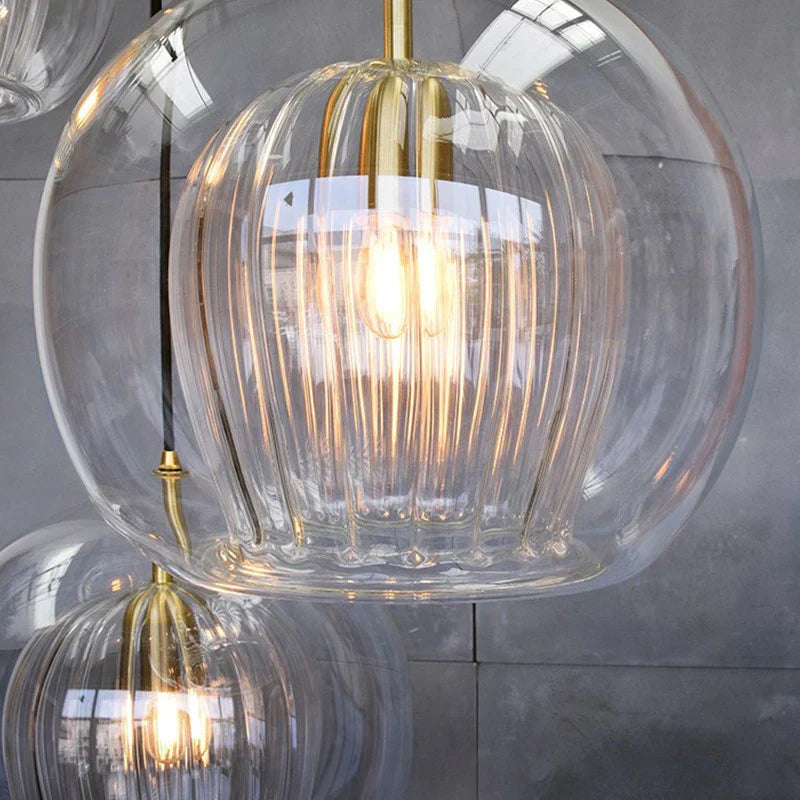 Mizan Glass Plated Pendant Light