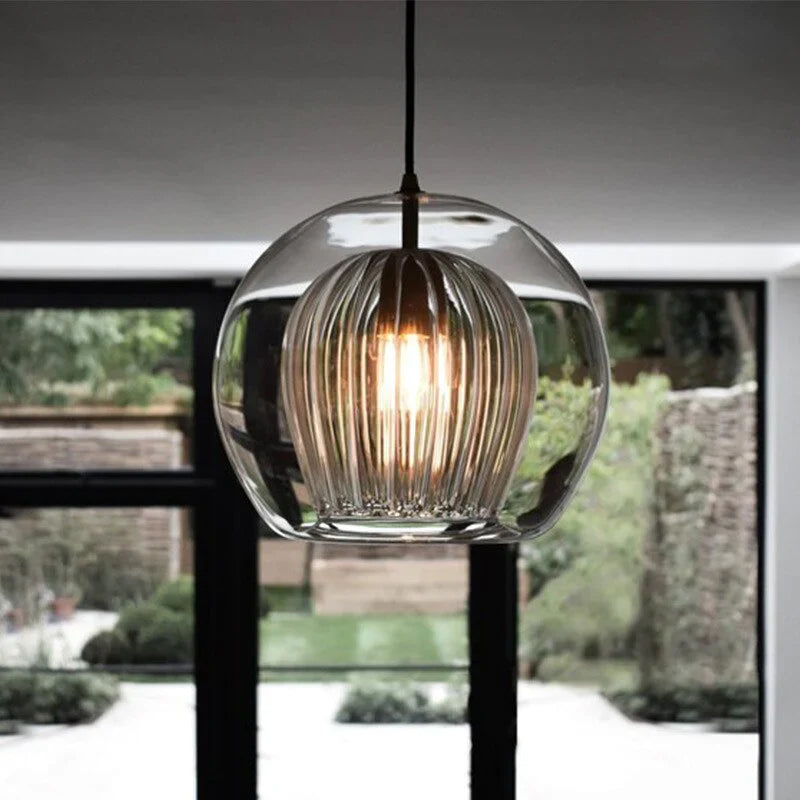 Mizan Glass Plated Pendant Light