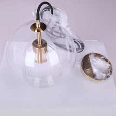 Mizan Glass Plated Pendant Light - Furniture One Shop