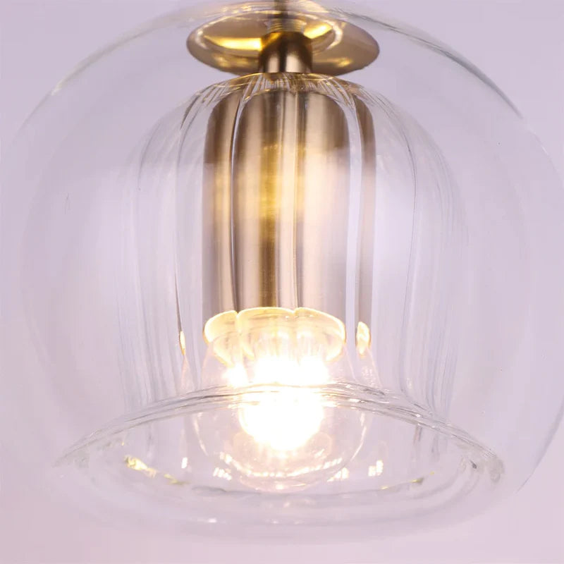 Mizan Glass Plated Pendant Light