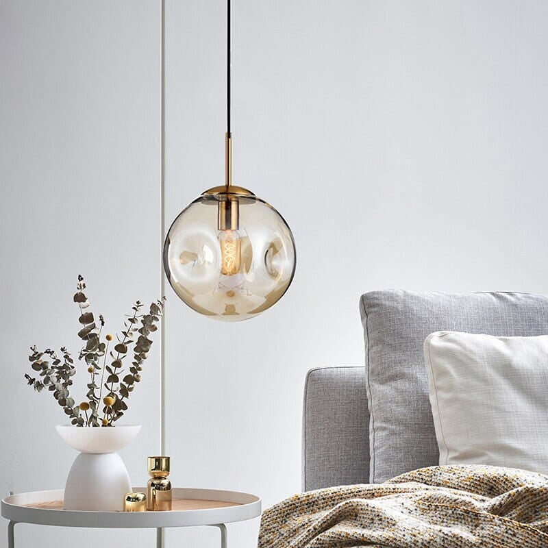 Serene Glass Plated Pendant Light