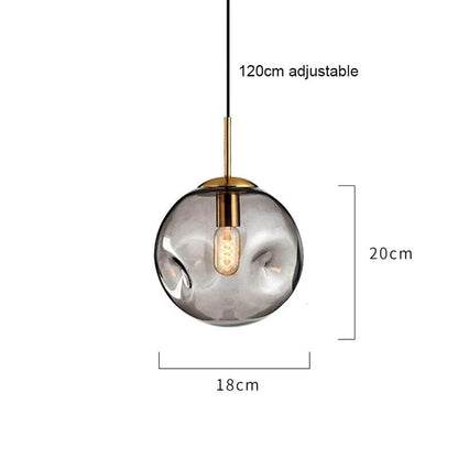 Serene Glass Plated Pendant Light