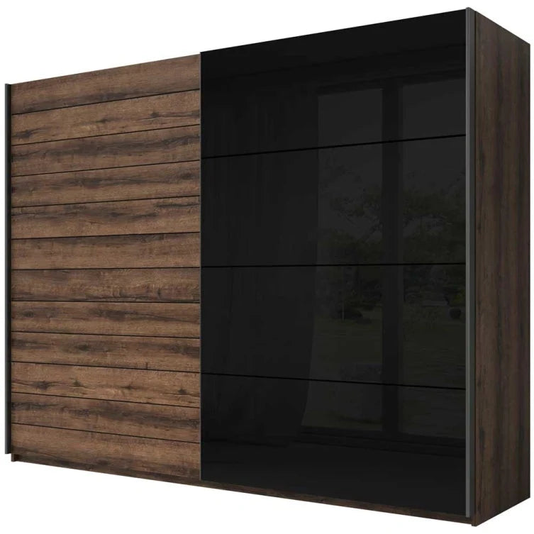 Galaxy Wooden Wardrobe 270cm With 2 Sliding Doors In Oak Monastery