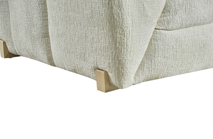 Genoa Left Hand L-Shape Corner Sofa In Beige Fabric