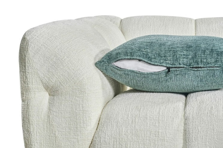 Genoa Right Hand L-Shape Corner Sofa In Beige Fabric