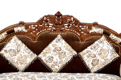 Handcrafted Solid Sheesham Wood 3 Seater Sofa In Honey Brown